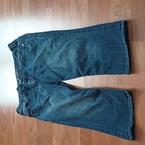 silver jeans capri sequin pockets size W20